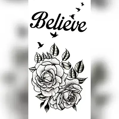 1 Sheet Temporary Tattoo Stickers for Men, Women, Boys & Girls Waterproof Tattoo Stickers