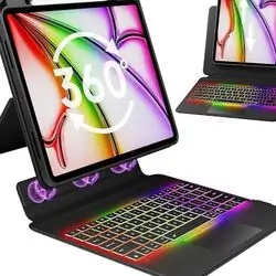 【Compatible with iPad Pro 12.9 inch 6th/5th/4th/3rd Generation】6th Generation 2022 (A2436, A2437, A2764, A2766); 5th Generation 2021 (A2378, A2379, A2461, A2462); 4th Generation 2020 (A2229, A2069, A2232, A2233); 3rd Generation 2018 (A1876, A2014, A1895, A1983). The iPad Pro 12.9 inch Keyboard Case with Pencil Holder and Charging Port turns your device into a high-performance, user-friendly and protected laptop! It is the ultimate choice for travel, business and learning.
