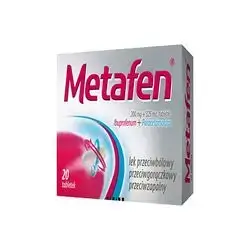 Metafen 200Mg Ibuprofen + 325Mg Paracetamol 20 Tablets