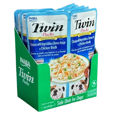 Inaba Twin Packs Chicken with Vegetables & Cheese Recipe in chicken broth