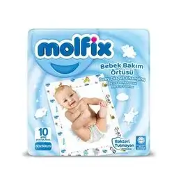 Molfix Diaper Changing Mat 60-60Cm 10Pcs