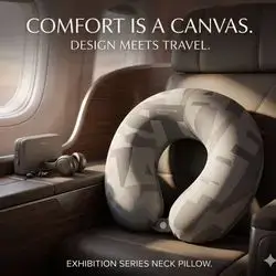 Checkered Travel Neck Pillow