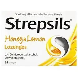 strepsils honey-lemon 24 lozenges