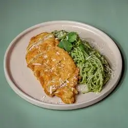 Chicken Katsu Pesto Pasta
