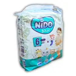 Nido Baby Diapers Size 6, 14 count