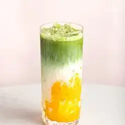 Mango Iced Matcha Latte