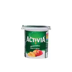 Activia Stirred Yoghurt Peach And Apricot 120 Gm