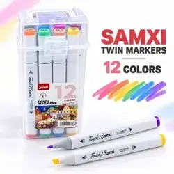 Samxi Twin Markers – 12 Colors