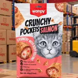 Wanpy Crunchy Pockets – Salmon