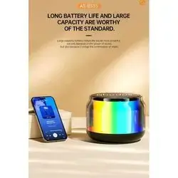 Abodos AS-BS35 Wireless Mini Speaker Bluetooth RGB Light FM Speaker Subwoofer