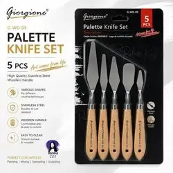 palette knife set 5 pcs big set
