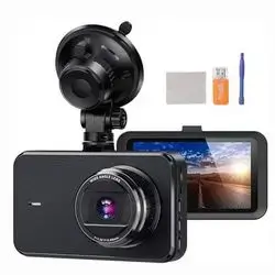 Dash Camera for Cars SSONTONG/A16 Dash Cam Front FHD 1080P DVR Car Driving Recorder 3 Inches IPS Screen 170°Wide Angle HDR Day and Night Vision Parking Mode Motion Detection
