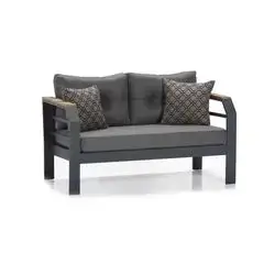 Assento Anthracite Two Seater Sofa Grey
