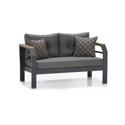 Assento Anthracite Two Seater Sofa Grey