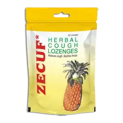 ZECUF herbal cough lozenges 20 lozenges (pineapple)