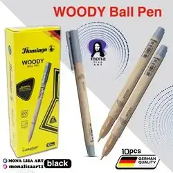 Woody Ball Pen-flamingo 1.0mm