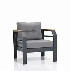 Assento Anthracite Single Seat Grey