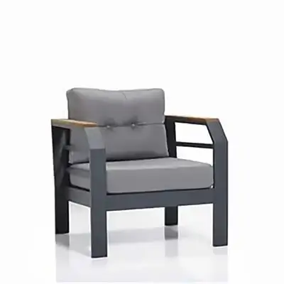 Assento Anthracite Single Seat Grey