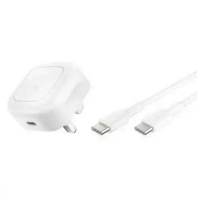 Belkin BoostCharge 20W Cubic Wall Charger, USB-C Power white