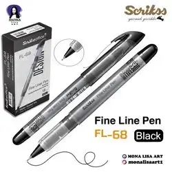 Fine Liner Pen Black-0.6