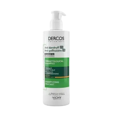 DERCOS Anti-Dandruff DS Shampoo & Itchy Scalp For Dry Hair 390ml _ VICHY
