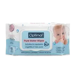 Pure Water Wipes 99% Water 72 Wipes OPH-071 _ Optimal