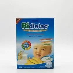 Ridielac infant cereal from 4 month milk& rice with banana 200g