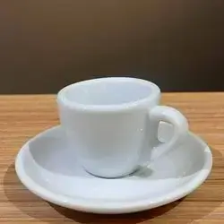 White Espresso Cup With Saucer