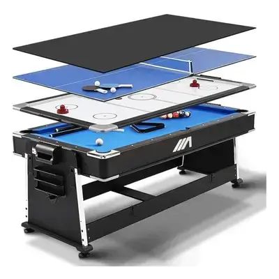 AG 4-in-1 Multi-Game Table – Pool | Air Hockey | Table Tennis | Dining Top