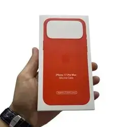 iphone 17 promax Silicone Case Orange with MagSafe