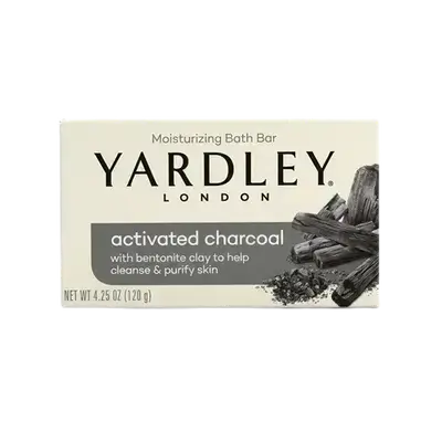 Activated Charcoal Moisturizing Bath Bar Soap 120g _ YARDLEY LONDON