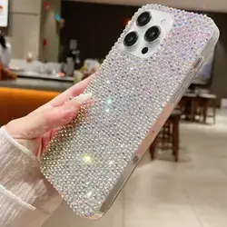 Rhinestone Decor Phone Case Iphone 12 pro Max