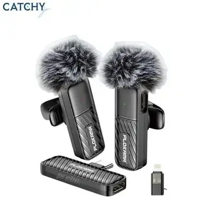 Plokama VM-20 Wireless Dual Lavalier Microphone for Android & iPhone