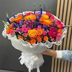 Mix of Baby Roses Flowers Bouquet