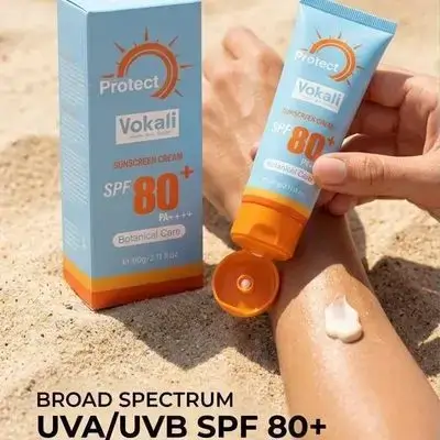 Vokali Protect Sunscreen Cream SPF 80+.
