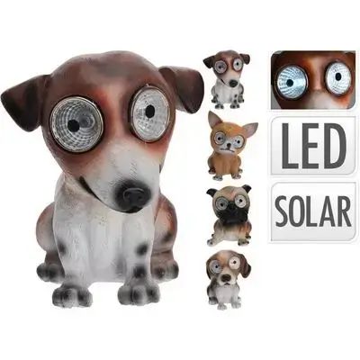 Solar Lamp Dog 4Ass