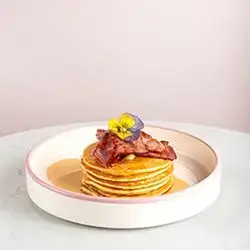 Beef Bacon & Maple Butter Pancakes