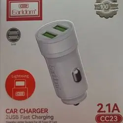 Car Charger 2 USB Fast Charging Iphone