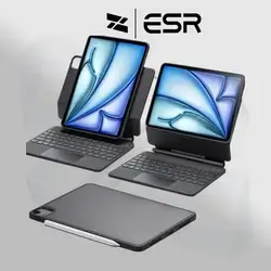 ESR iPad Air 11” (2024) ReboundSeries Magnetic Keyboard Case 360 - Black