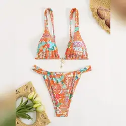 Swim Vcay Summer Outfits For Women Women's Bikini Set - Small
