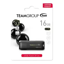 Team Group C175 USB 3.2 Gen 1 Flash Drive with 16GB capacity.