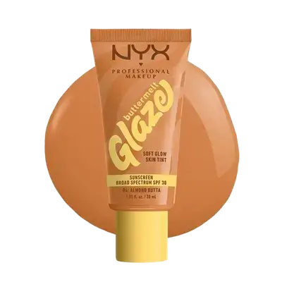 Glaze Buttermelt Spf30 Soft Glow Skin Tint 04 ALMOND BUTTA 30ml _ NYX