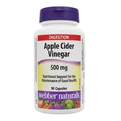 Apple Cider Vinegar 500mg 90 Capsules _ Webber naturals