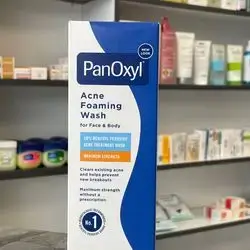 panoxyl acne foaming wash for face & body %10 benzoyl peroxide acne treatment wash 156g