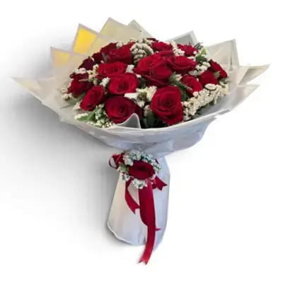 Flower bouqet natural red rose 20