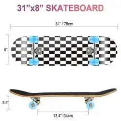 Skateboard Wood - Black