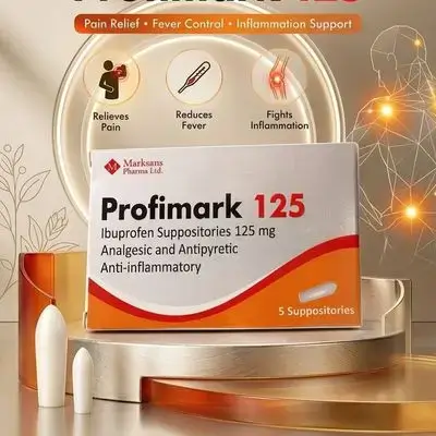 Profimark 125 mg Ibuprofen Suppositories