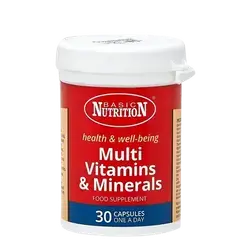 Multi Vitamins & Minerals 30 Capsules _ BASIC NUTRITION