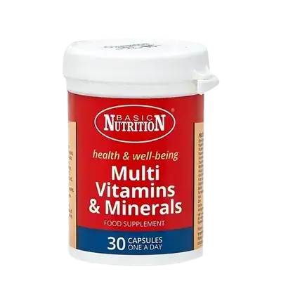 Multi Vitamins & Minerals 30 Capsules _ BASIC NUTRITION