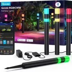 Govee RGBICWW Pathway Lights | 4-Pack H7055
